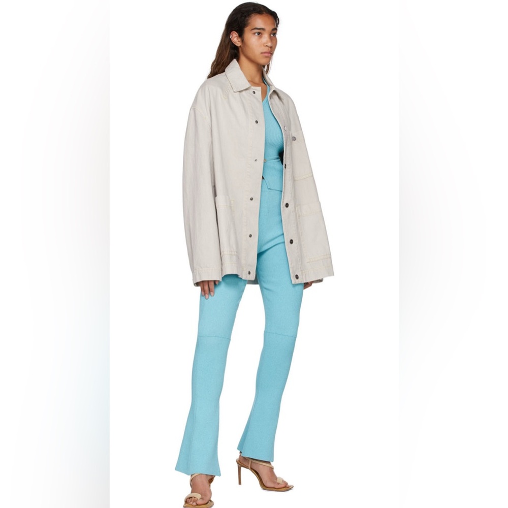 JACQUEMUS Beige 'La Veste De-Nîmes Yelo' Denim Jacket